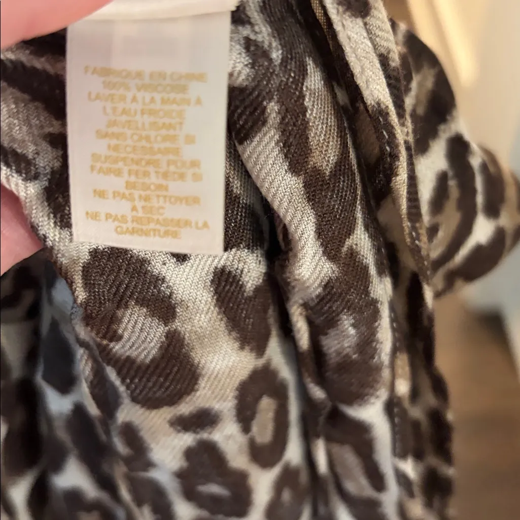 New With Tags Kate Spade Leopard Print Infinity Scarf - Image 5