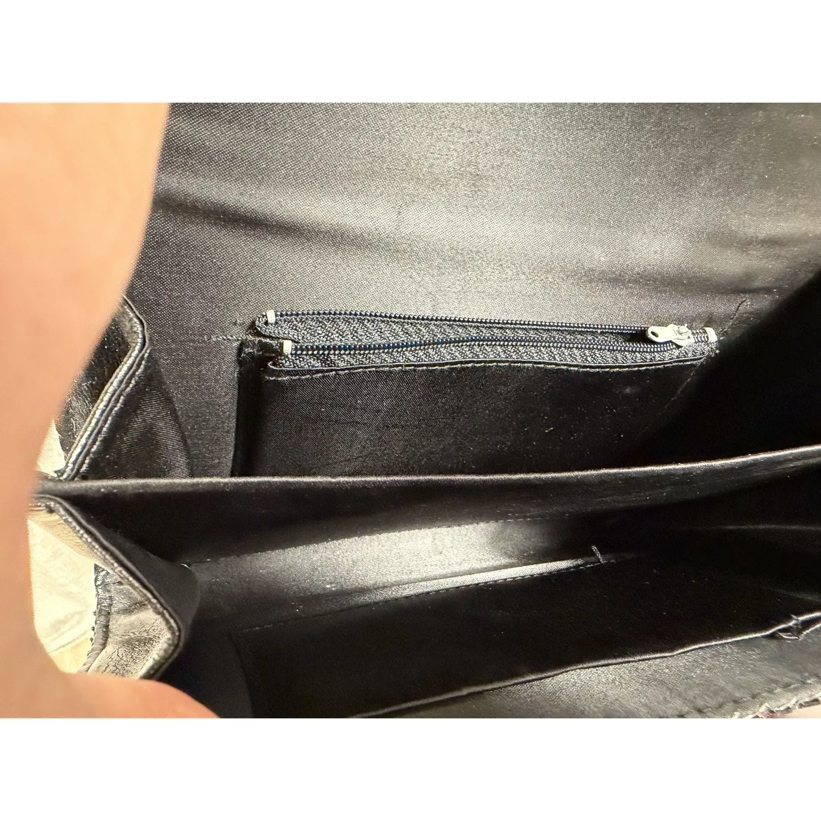 Vintage Black Beaded Evening Bag Crossbody Clutch – Formal Cocktail Purse - Image 6