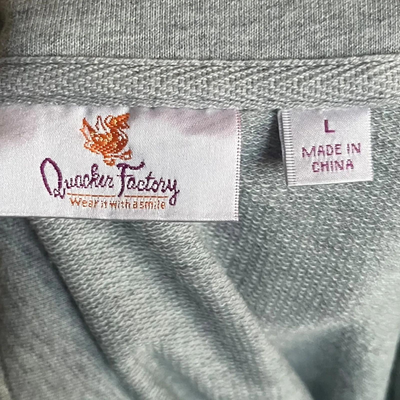 Quacker Factory Womens Vest Full Zip Sleeveless Pockets Sparkle Gray Size Large - Image 4