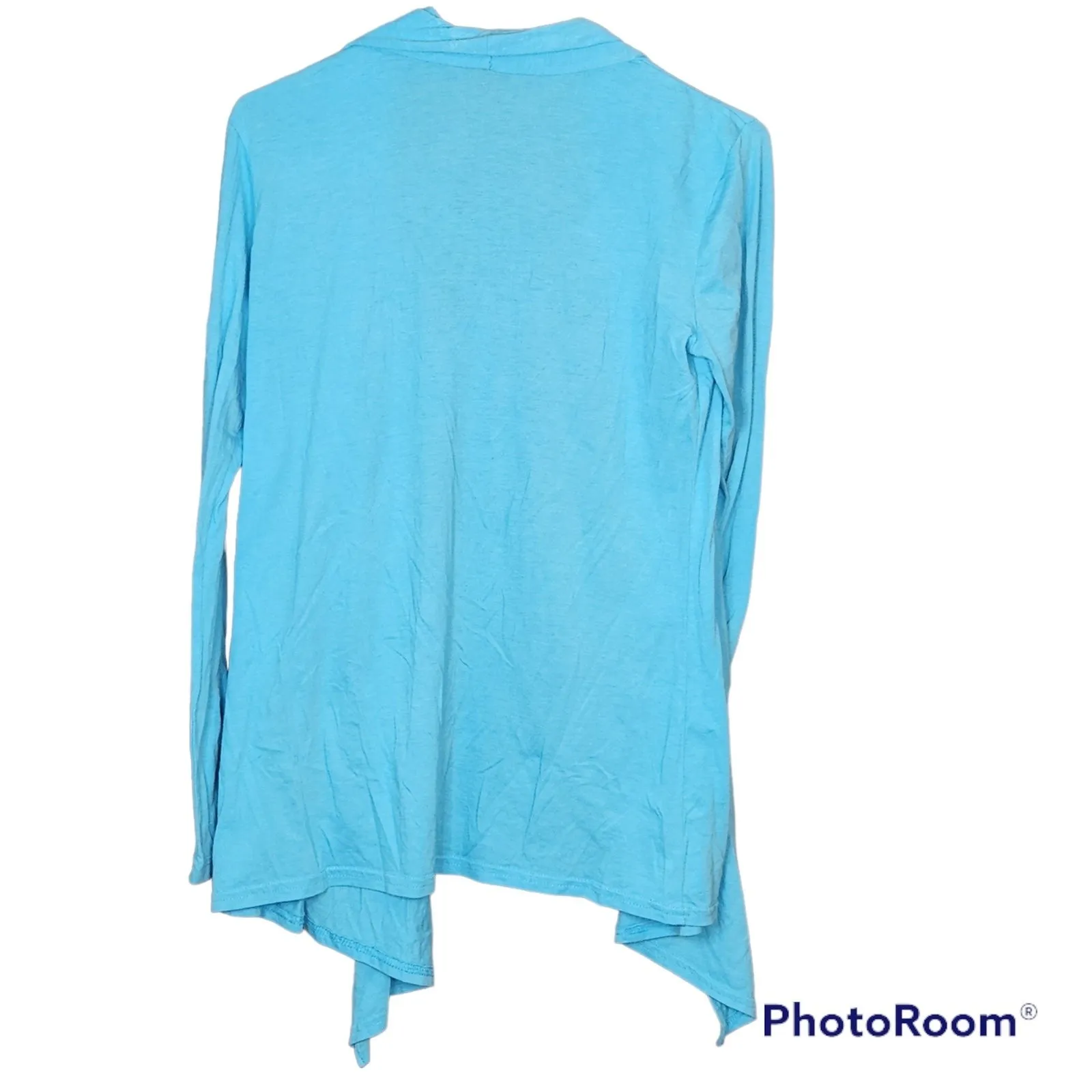 Athleta Woman’s Turquoise Blue Lightweight Open Front Cardigan Size Small - Image 4