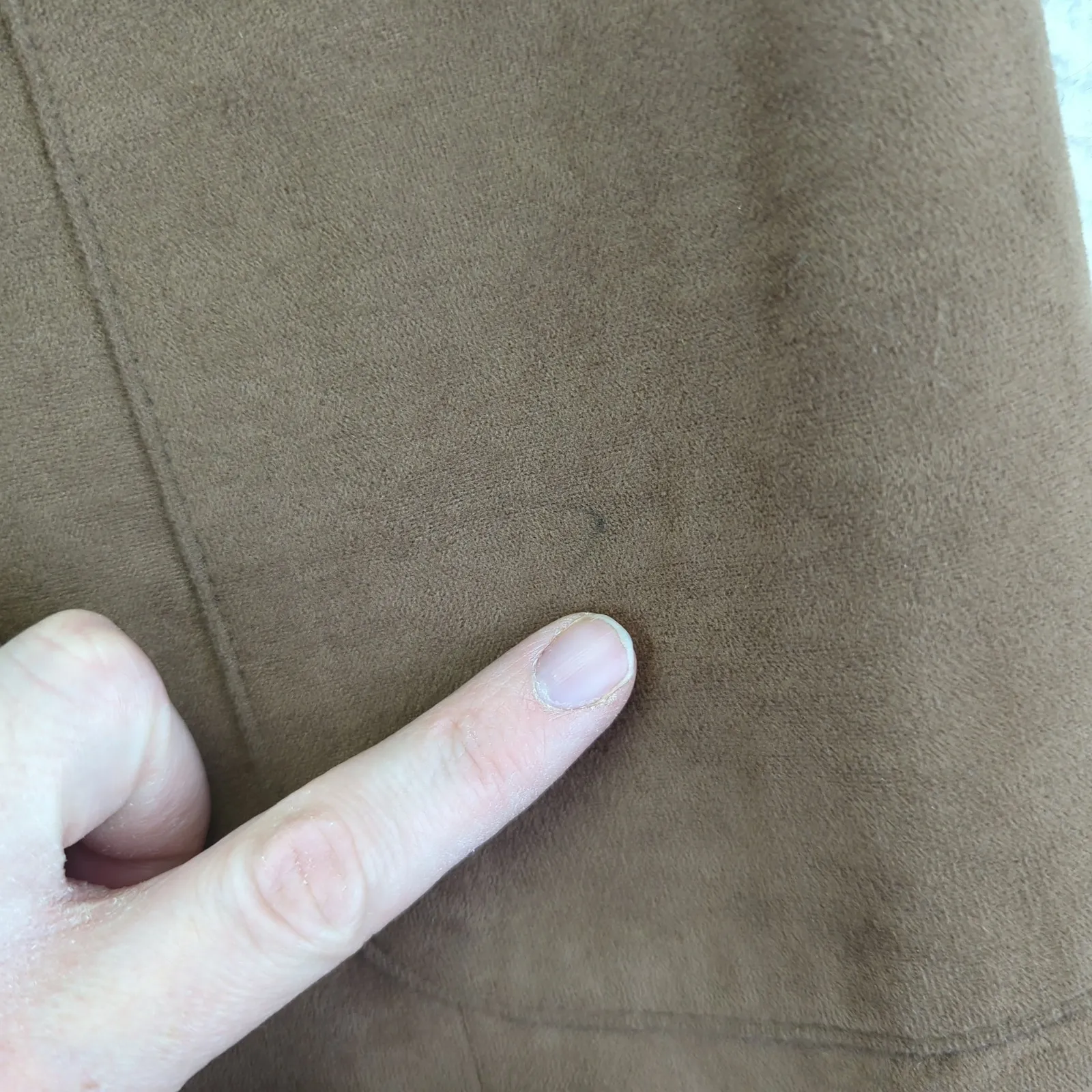 Vintage‎ FARAH Womenswear Brown Faux Suede Blazer Jacket Size 10 Academia - Image 8