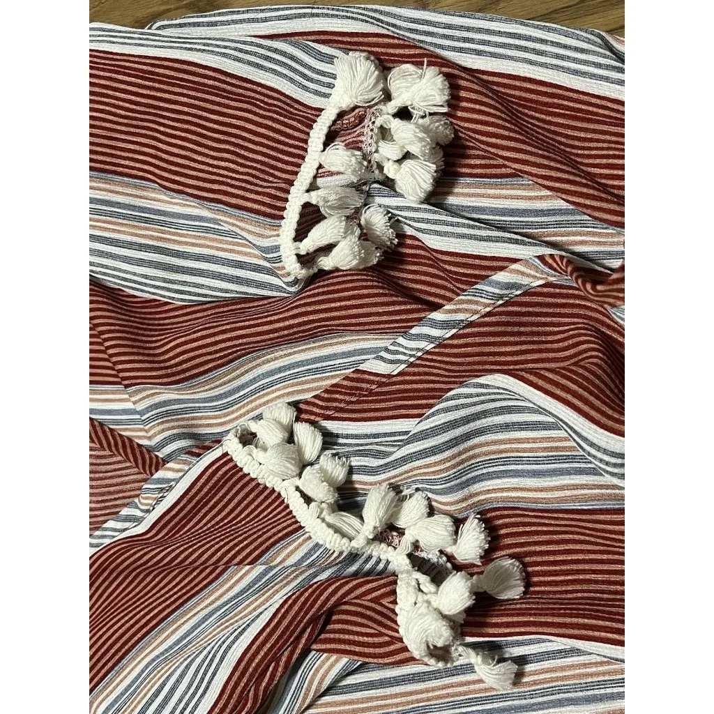 Lavender Field Boho Shirt Size Small Peasant Preppy Party Vacation Concert - Image 6