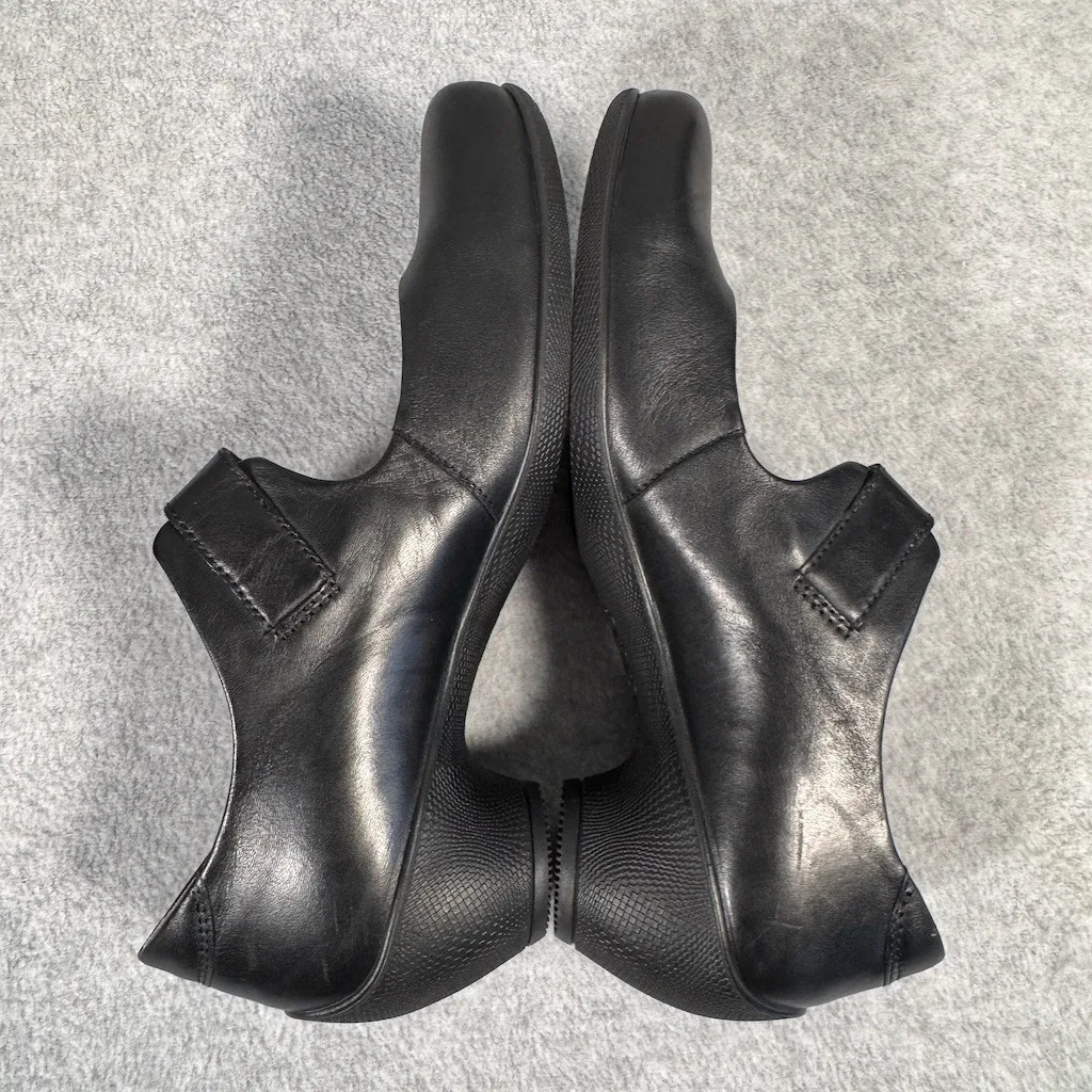 ECCO Mary Jane Pumps Womens Size 8.5 - 9 Black Round Toe Buckle Strap Comfort - Image 7