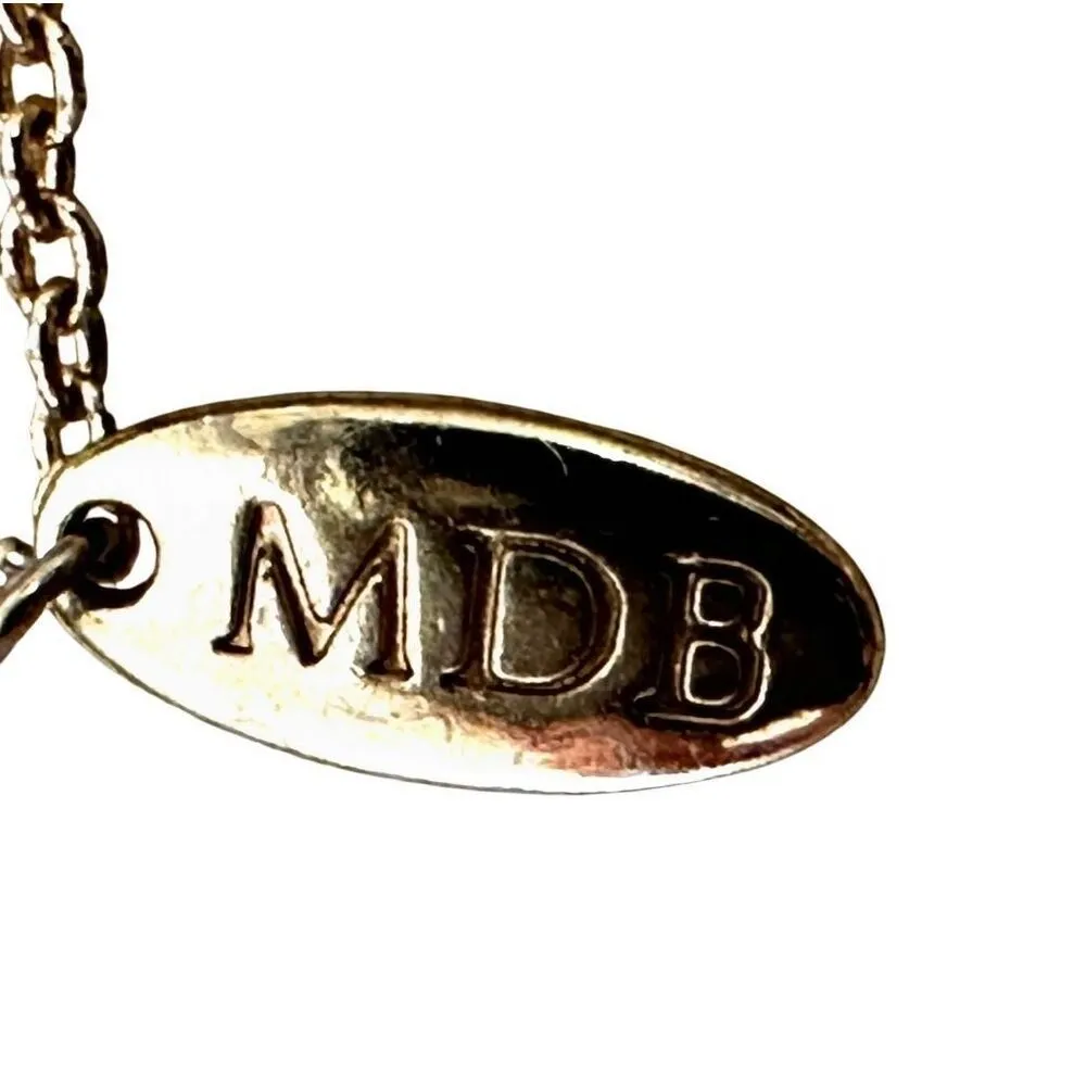 MDB Marina De Buchi Gold plated  infinity pendant necklace - Image 7