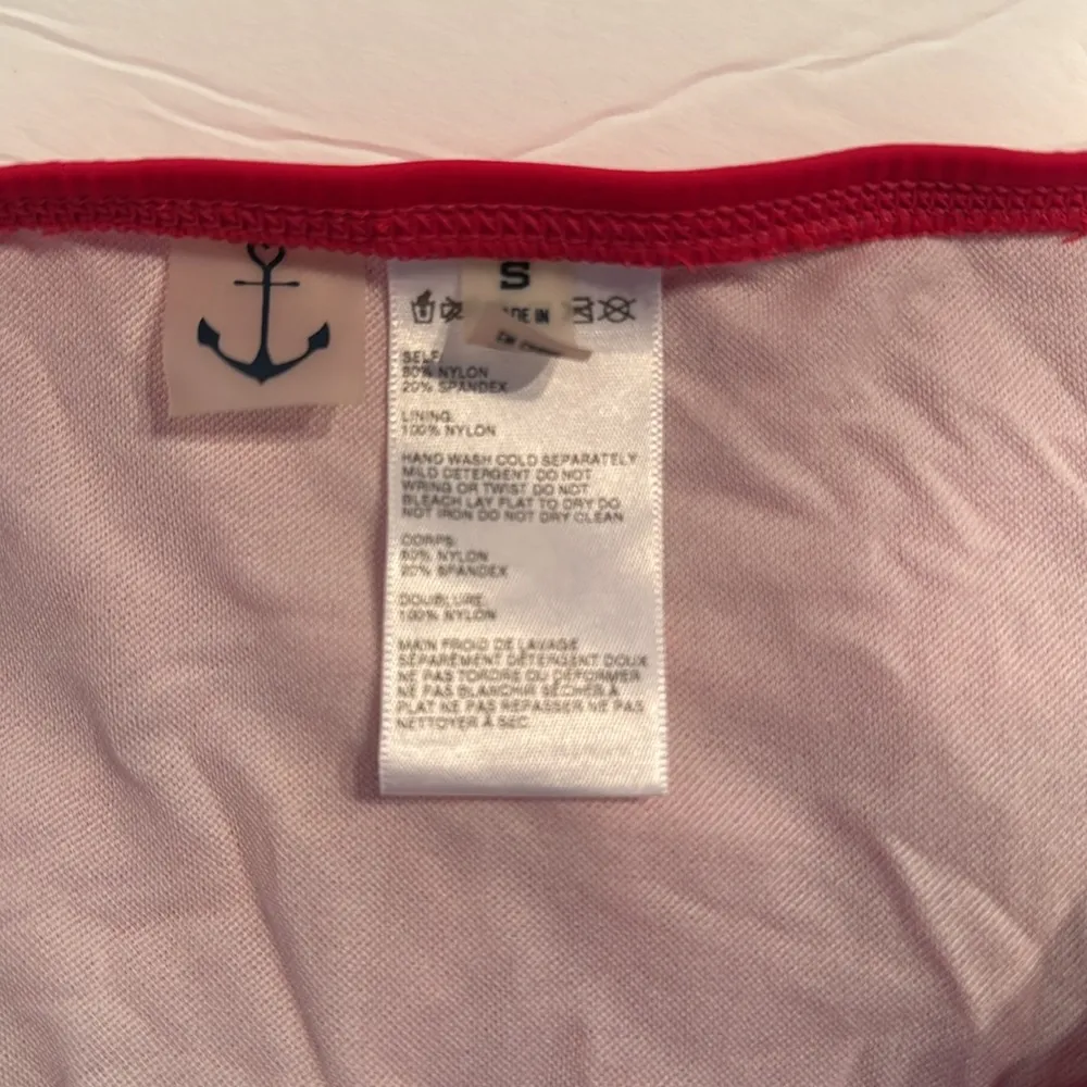 Anthropologie Womens Small  Bikini Swim Suit Bottoms Swimwear Mix And Match Pink - Image 5