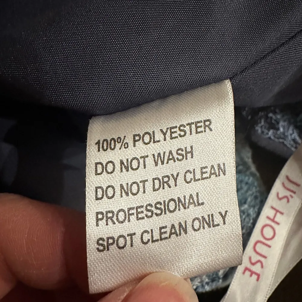 JJ’s House NWT Mauve Lace Stormy Blue Chiffon Draped V Neck Folral Dress Sz 14. - Image 10