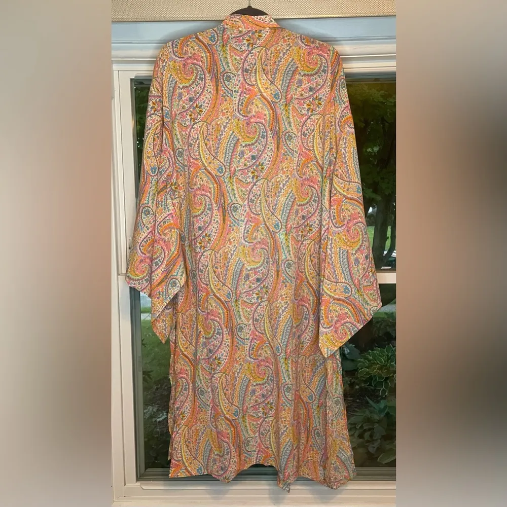 NWT Anniewear Los Angeles Paisley Bohemian Kimono!! Pink Size undefined - Image 4