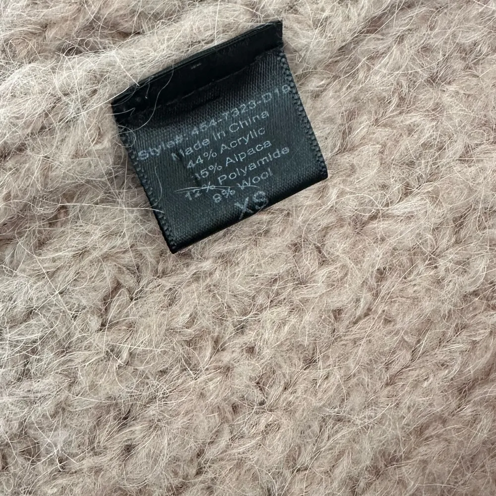 JENNI KAYNE Alpaca Cocoon Cardigan Tan Size XS - Image 10