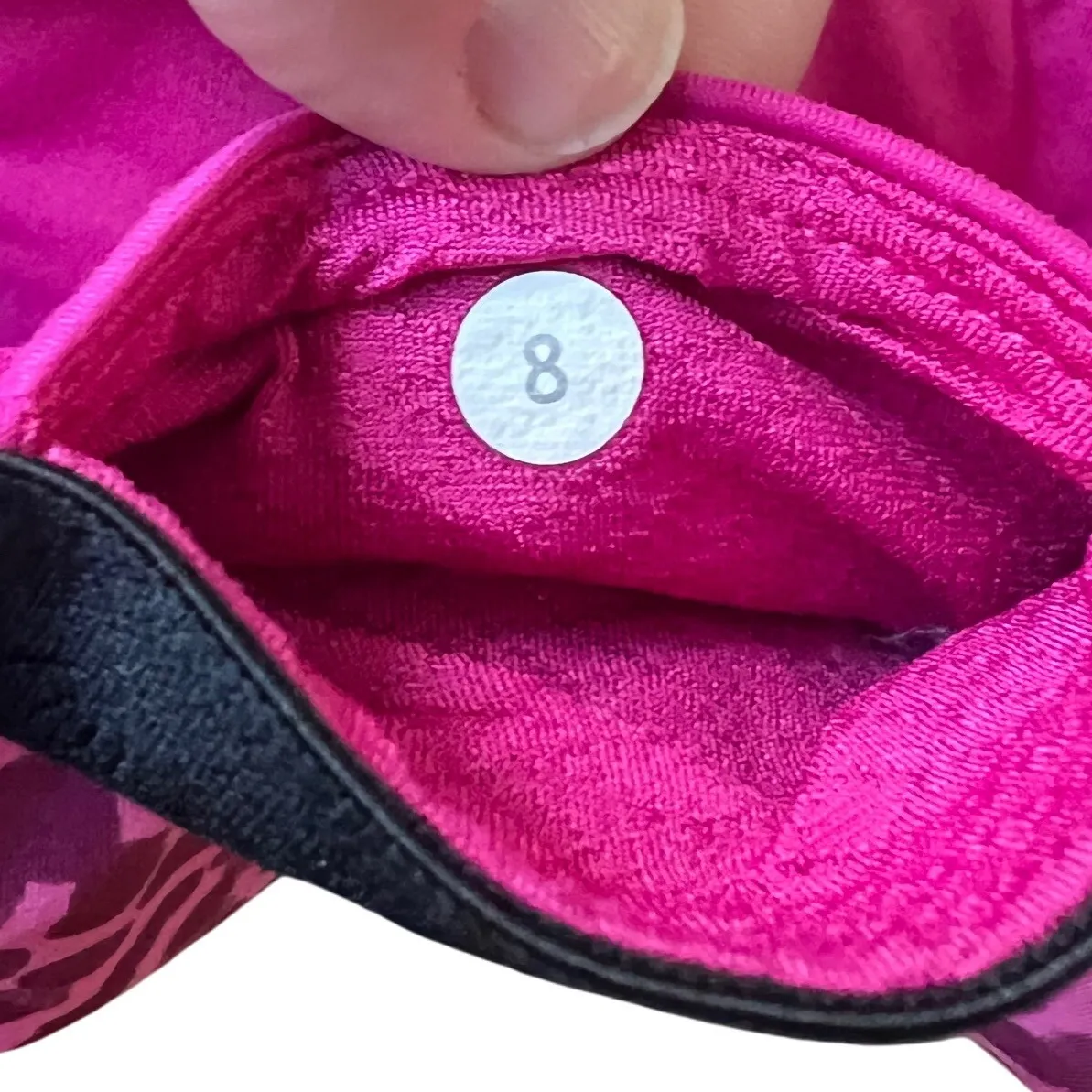 Lululemon What The Sport Short Ace Spot Magenta‎ Purple Size 8 EUC - Image 7