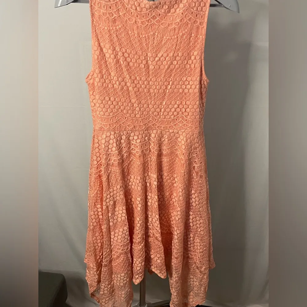 Torrid Pink Lace Sundress Hanky Midi Knee Skater 00‎ - Image 9