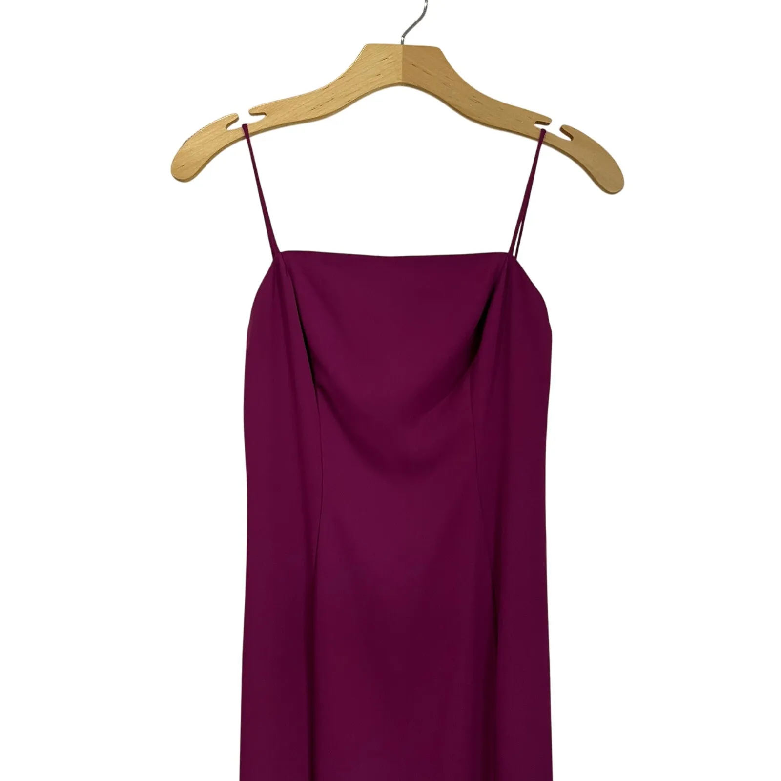 Fame & Partners Fuchsia Magenta Chiffon A-line Flounce Hem Formal Dress Sz 0 - Image 7