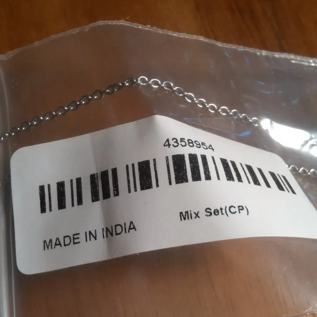 Malagasy Labradorite and Blue Topaz Platinum Bond Pendant Stainless Steel Chain - Image 15