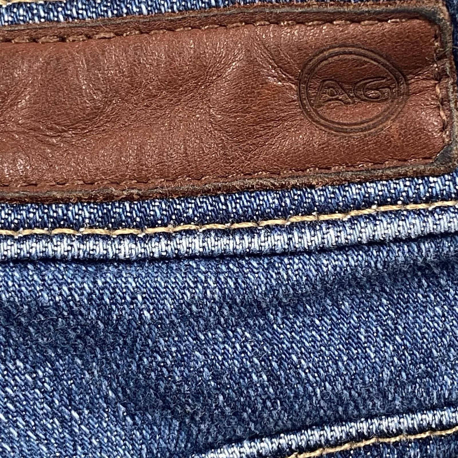 AG Adriano Goldschmied Womens Jeans 27 27x28 Blue Mid Rise Stevie Boot Cowgirl - Image 5