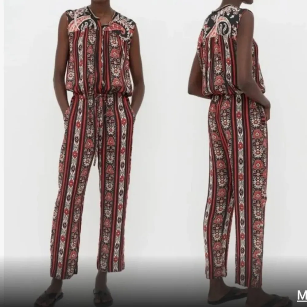 Isabel Marant Etoile Tad Floral Print Jumpsuit Size 2 / Medium - Image 3