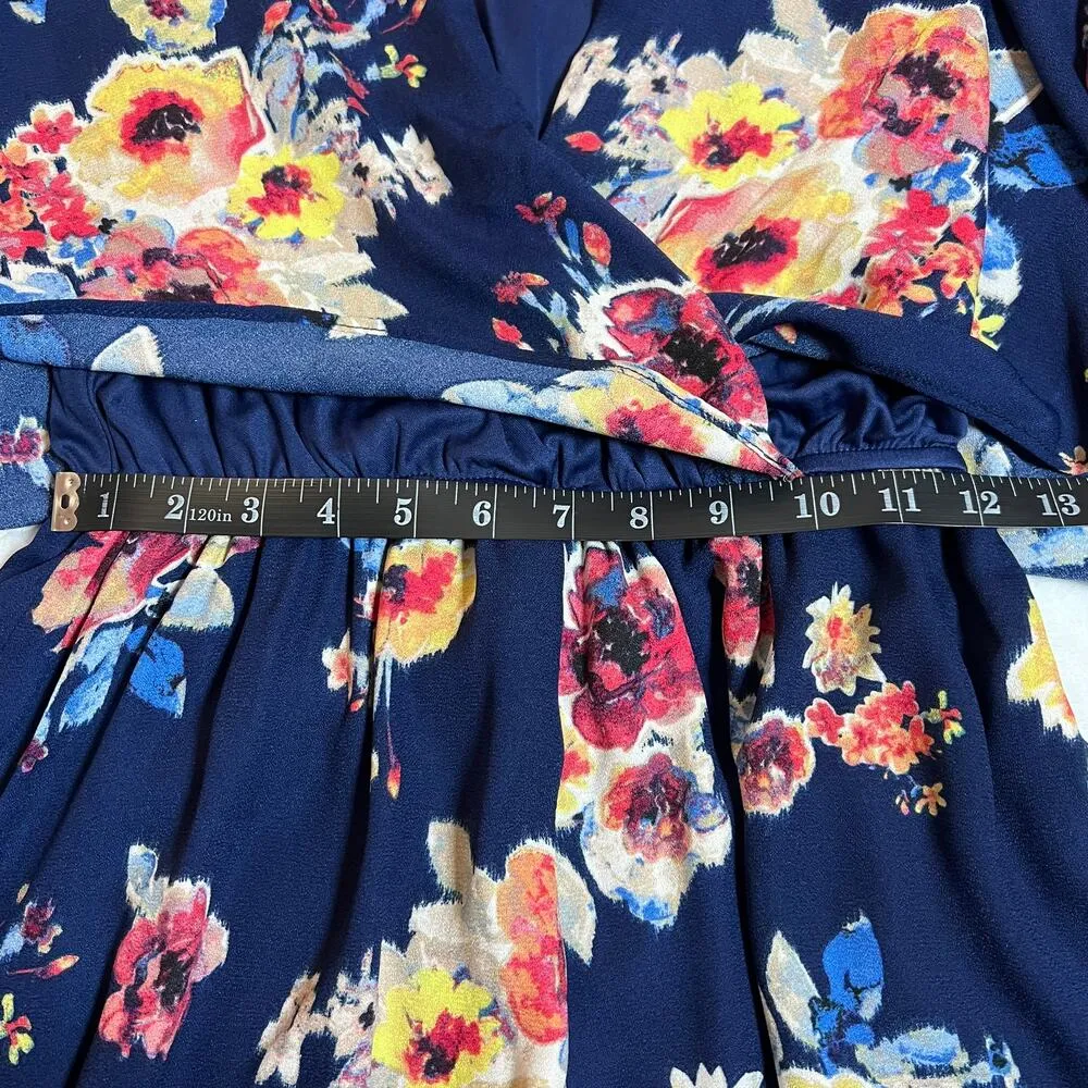 Women's Floral Print Flowy Playsuit Romper Size X - Image 6