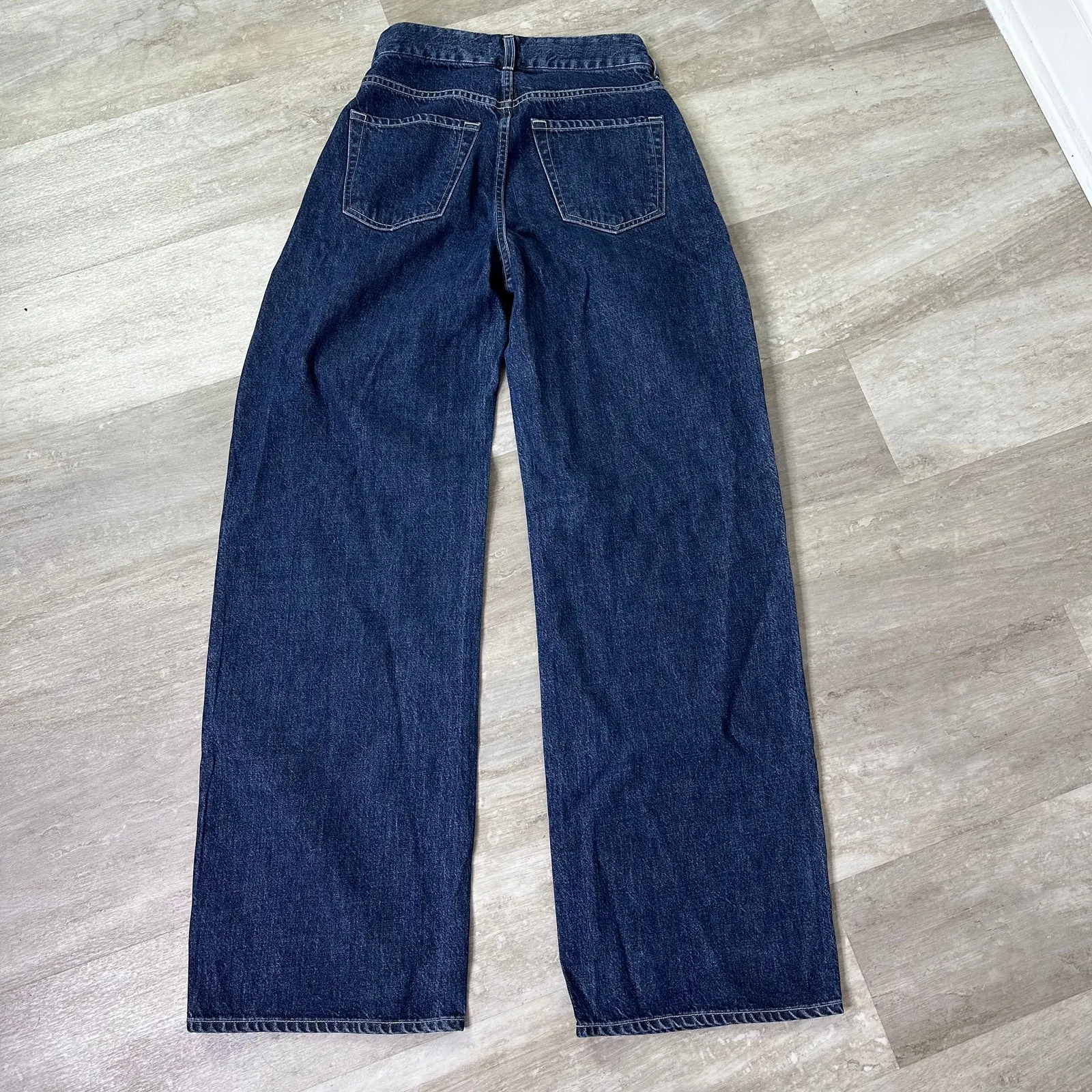 Citizens of Humanity Petra Pleated Wide Leg Jeans in Eden  Size 23 - Image 11