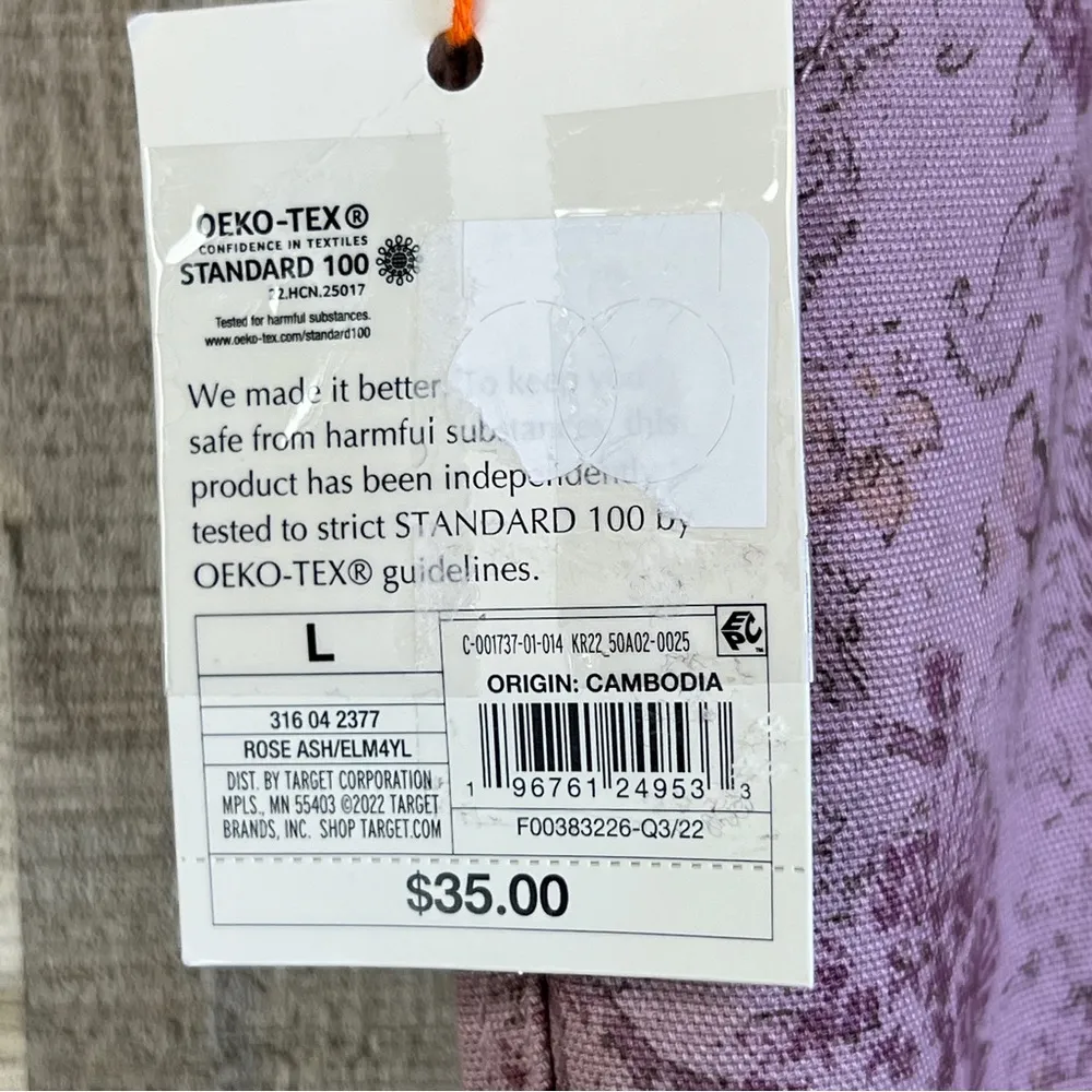 Knox Rose Large Floral Rose Print High Rise Straight Leg Pants with Pockets - Image 7