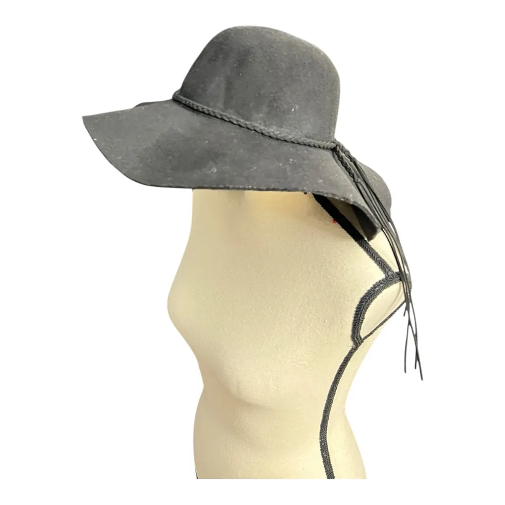 Jessica McClintock Slouchy Black Felt Hat - Image 5