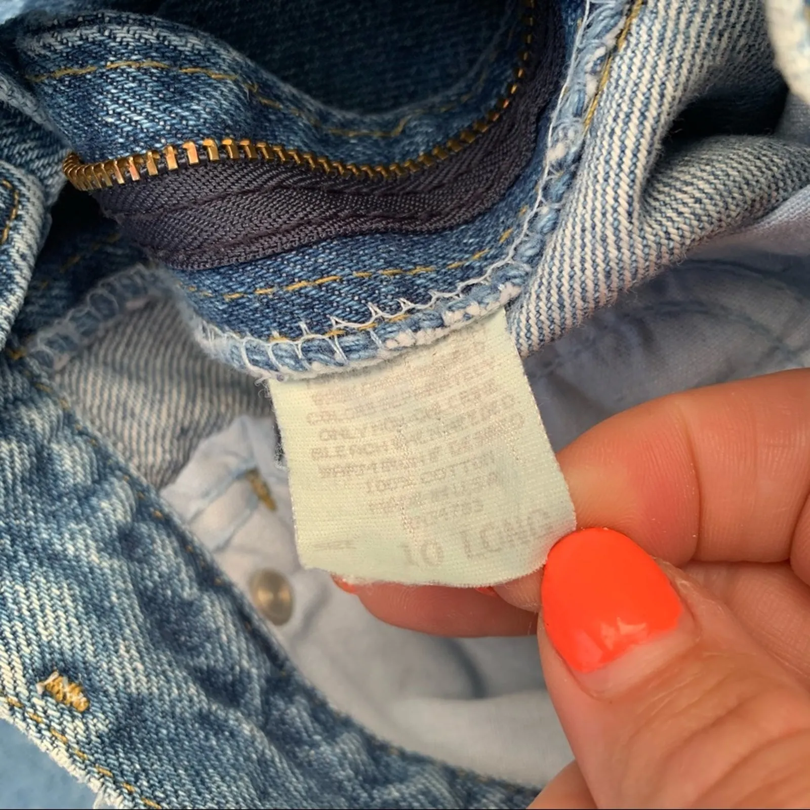 Vintage Lee high rise taper ankle wedgie mom jeans 10L - Image 4