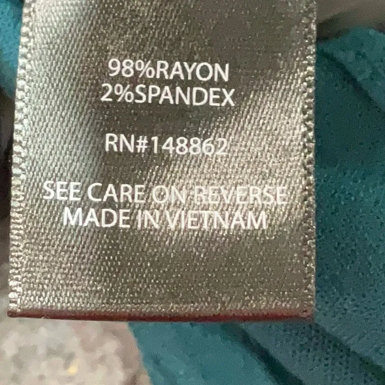 Torrid Rayon Slub Button Front Romper Dark Teal Shabby Chic Coastal Plus Size 1X - Image 8