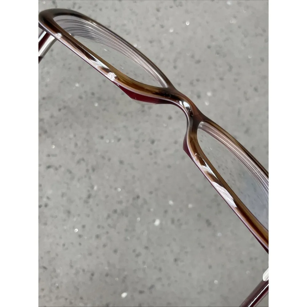THEORY Eyeglasses Frames ONLY TH1140 C03 135 51 17 Brown Rectangular pink - Image 15