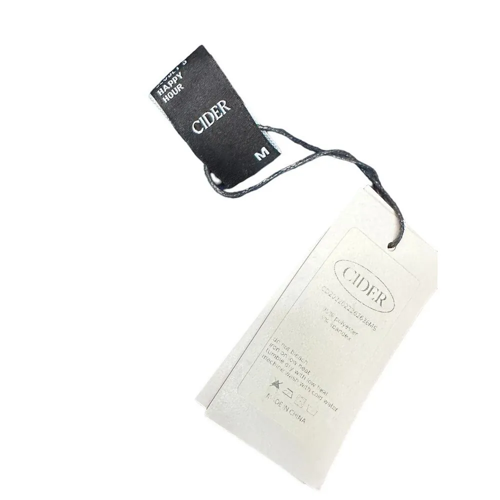 Cider Navy Blue Side Ruched Mini Skirt Size Medium NEW - Image 7