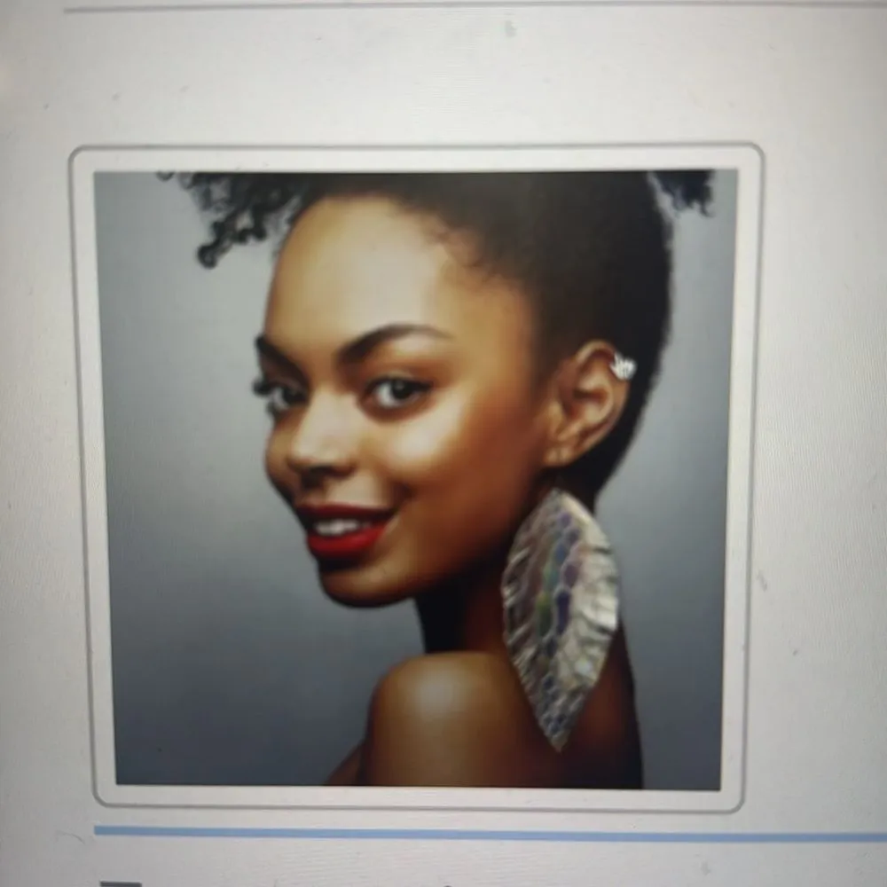 Holographic Leather Feather Earrings, Colorful Summer Iridescent Rainbow Snake Silver - Image 3