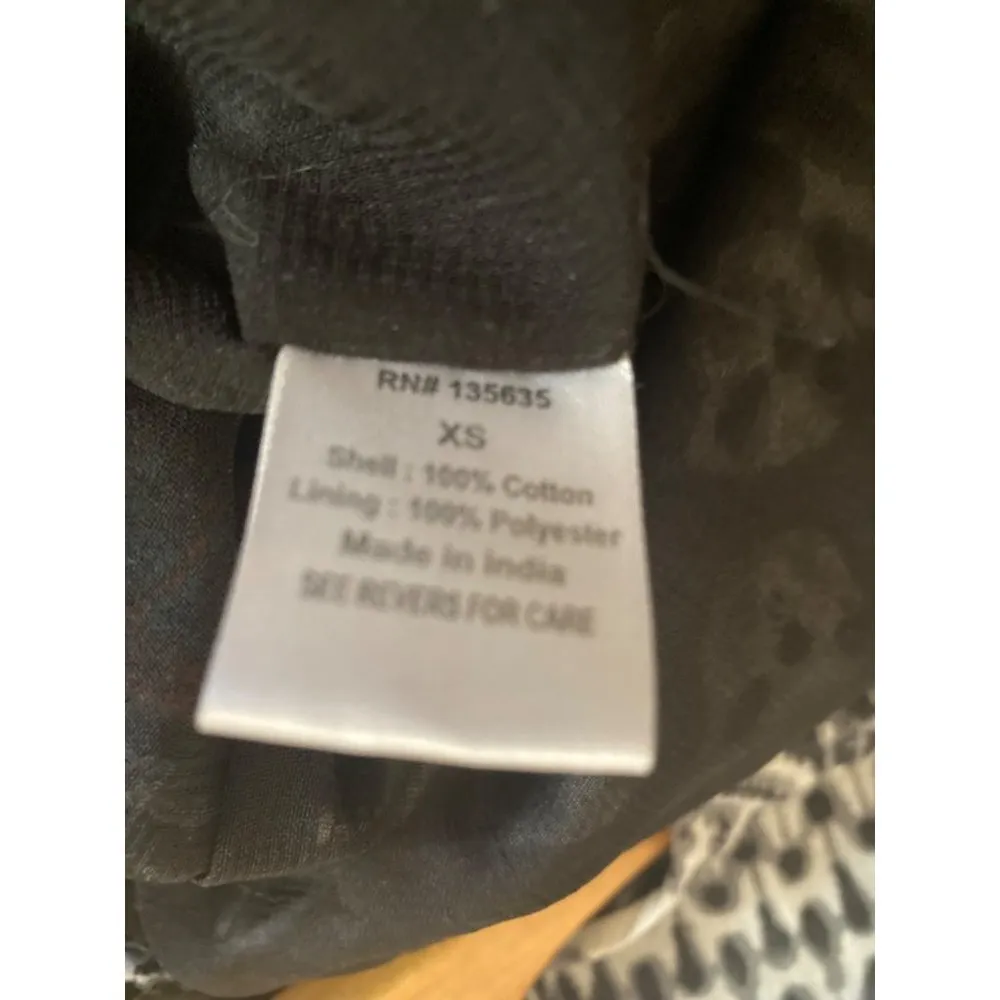 Love Sam Size XS Tunic Dress Beaded Embroidered Boho Lined Oversized Shift - Image 9