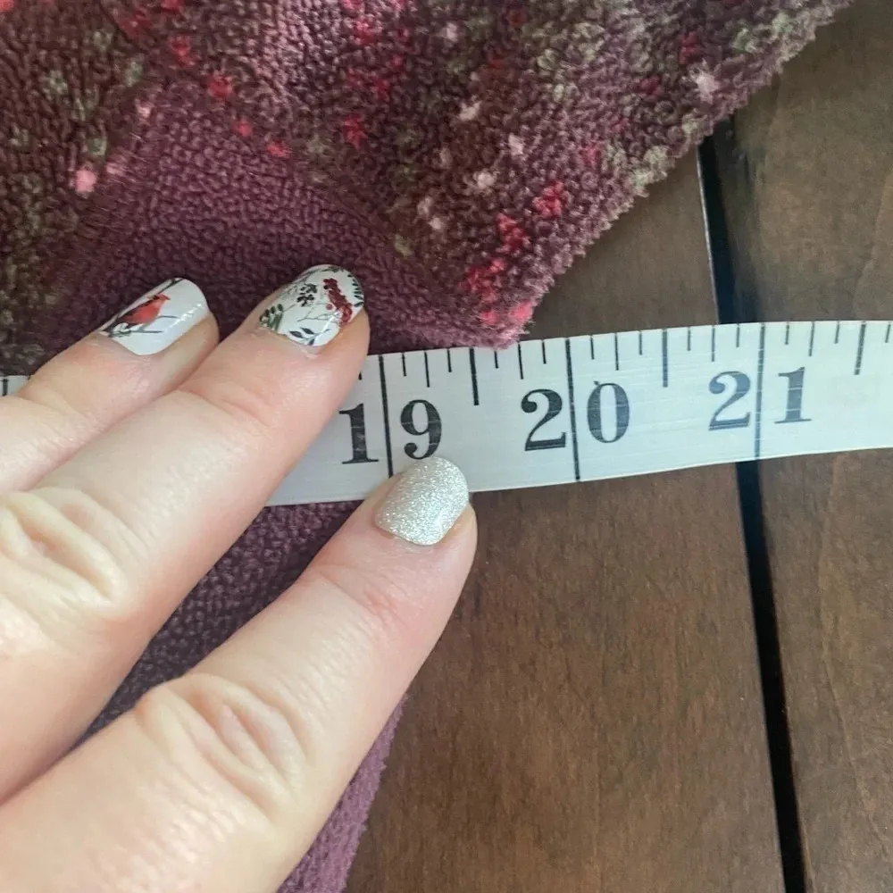 Columbia Arctic Air Burgundy Printed 1/4 Zip Fleece Pullover Medium M - Image 4