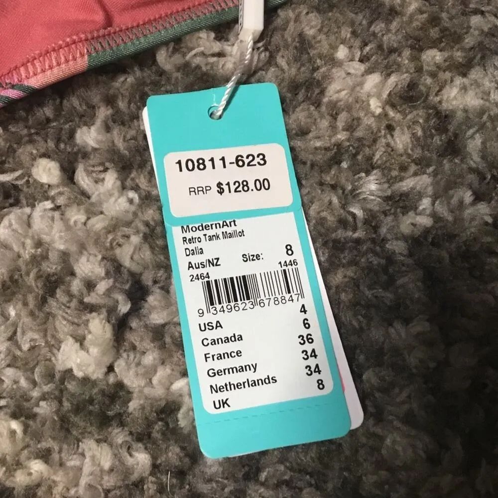 Modern Art Retro Tank Maillot Dalia Swimsuit - Image 2