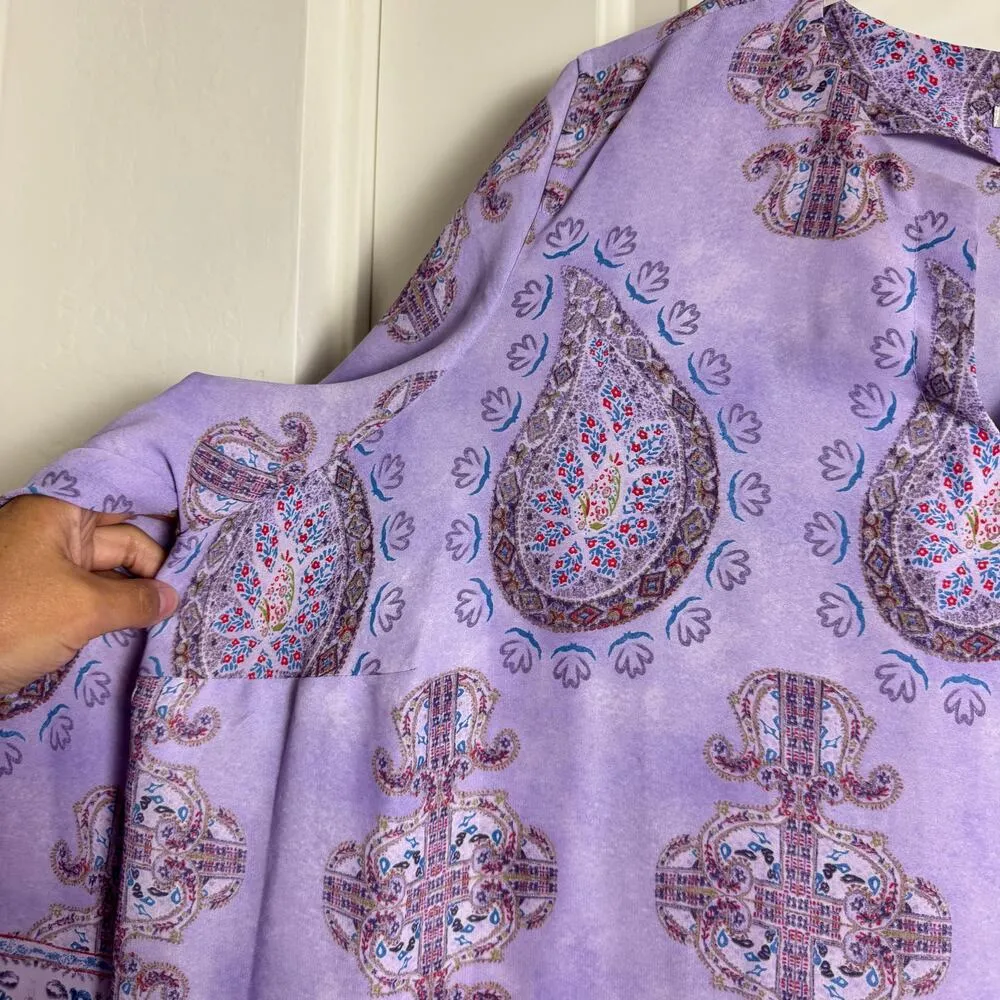 Violet & Claire Paisley Tunic Dressy Blouse - Image 3