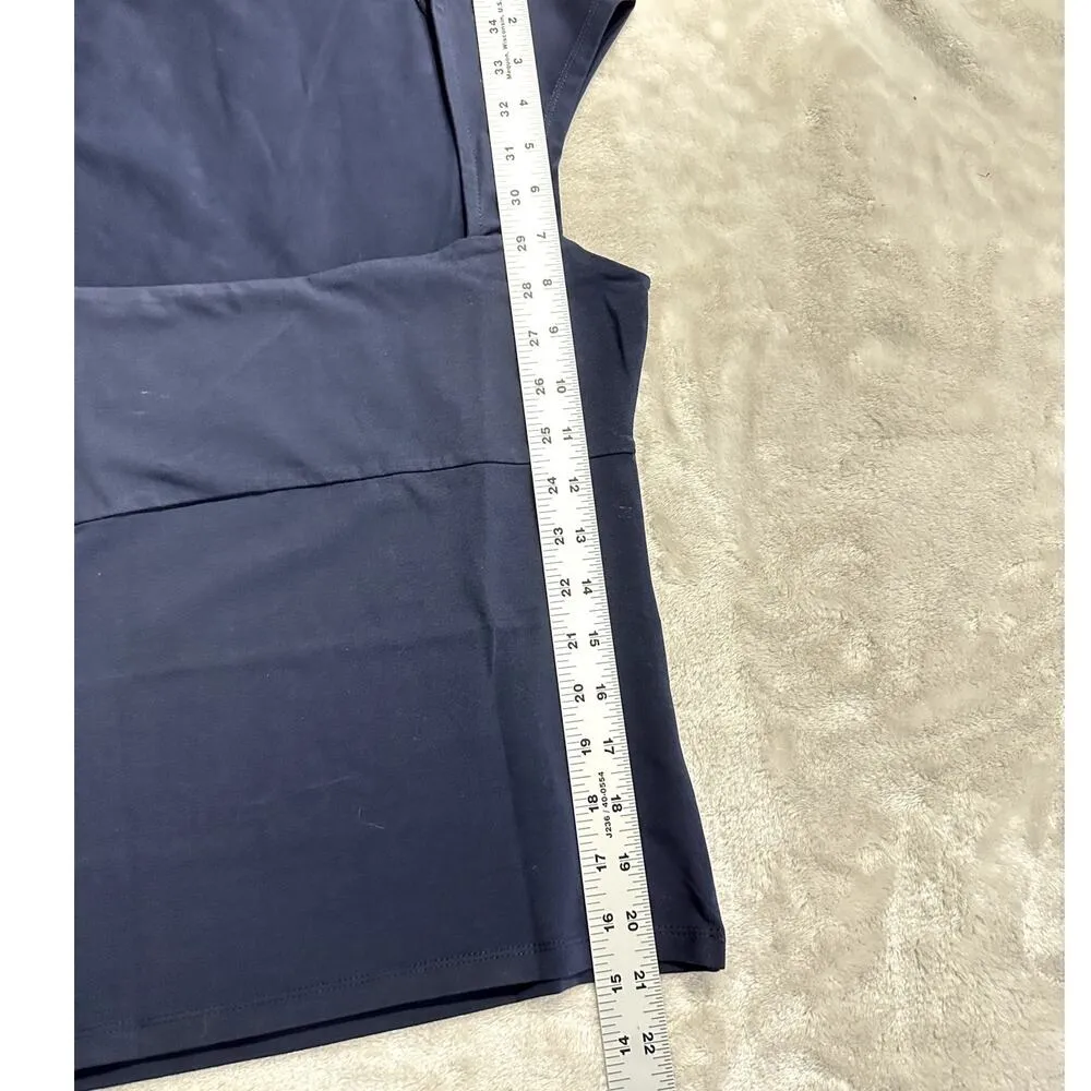 J.Crew Squareneck Top Women's Small Navy Blue Cap Sleeve Pullover Stretch NWT - Image 9