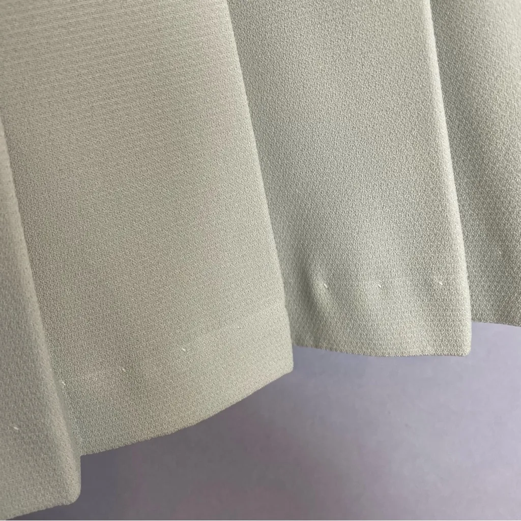 Vintage Pleated Skirt‎ Pale Green Coquette Zip - Image 7