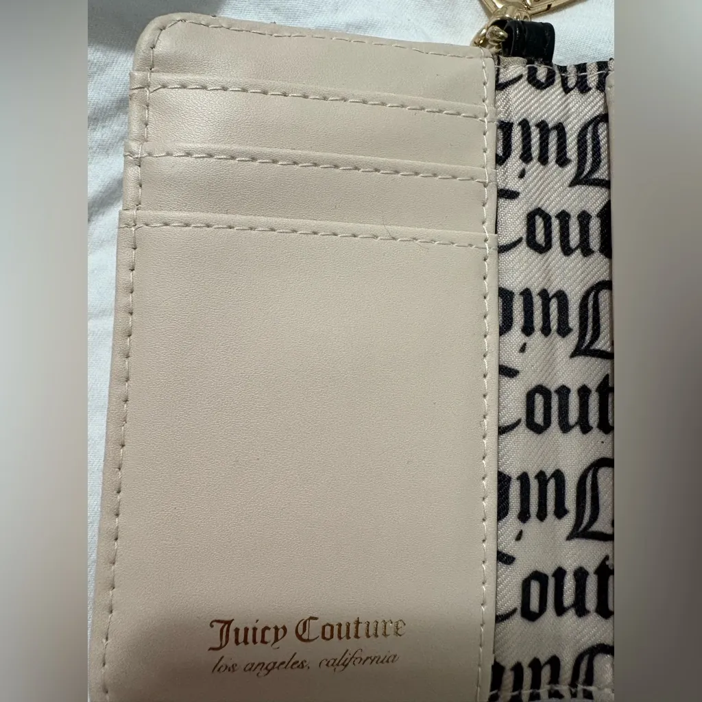 Juicy Couture Monogram Black and Gray Keychain Wallet - Image 2