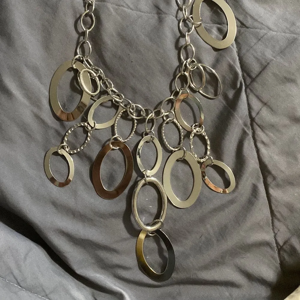 Paparazzi jewelry earrings and matching necklace , pair your items up with jeans - Image 4