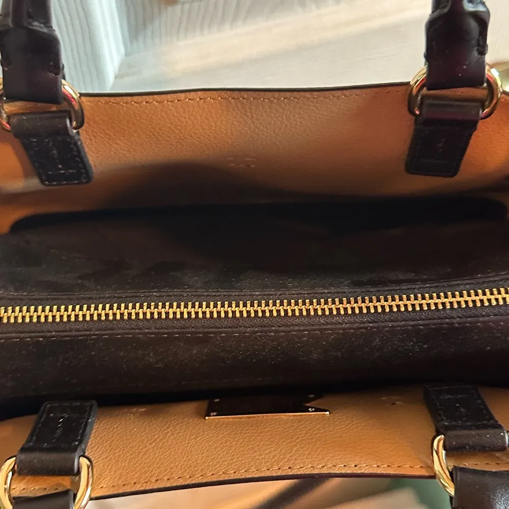 Michael Kors Black Satchel with Gold-Tone Hardware - Image 7