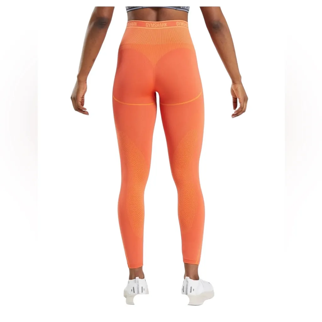 Gymshark Vibrant Orange Leggings - Image 6
