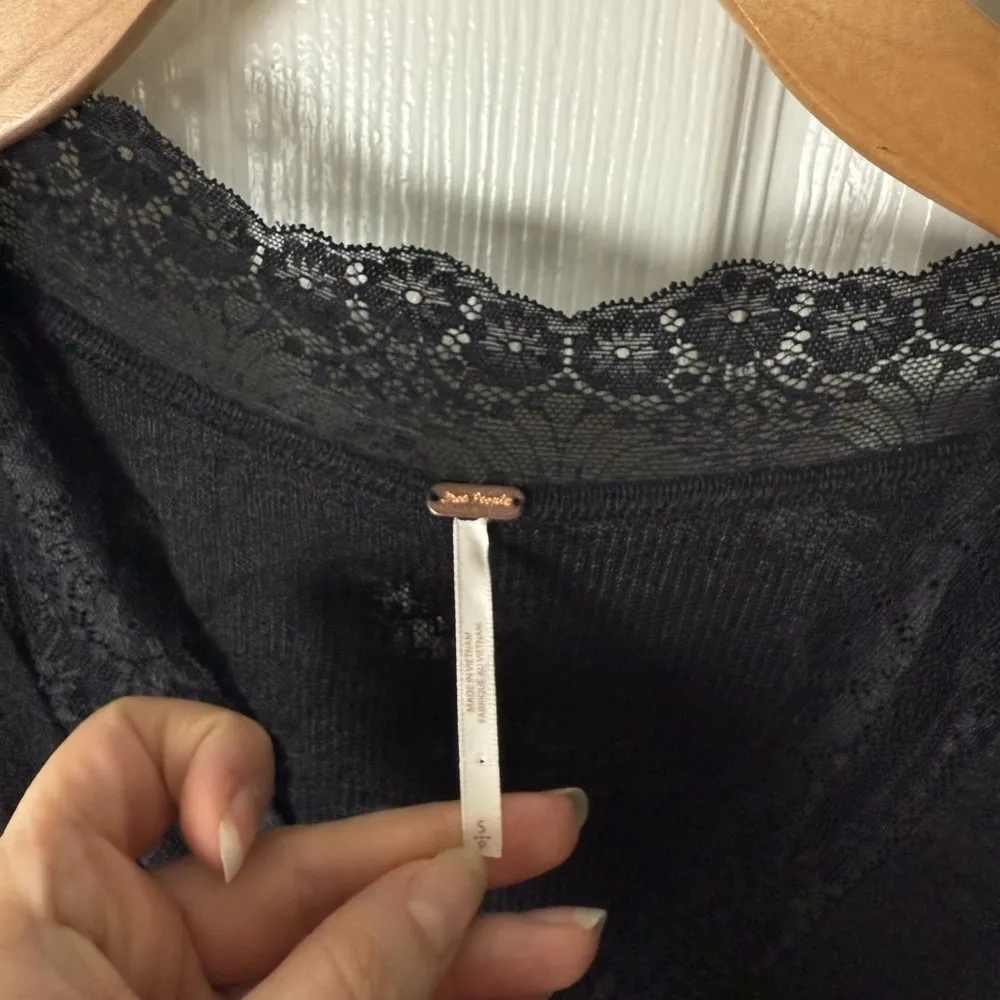 Free People All Yours Mini Dress in Black S - Image 10