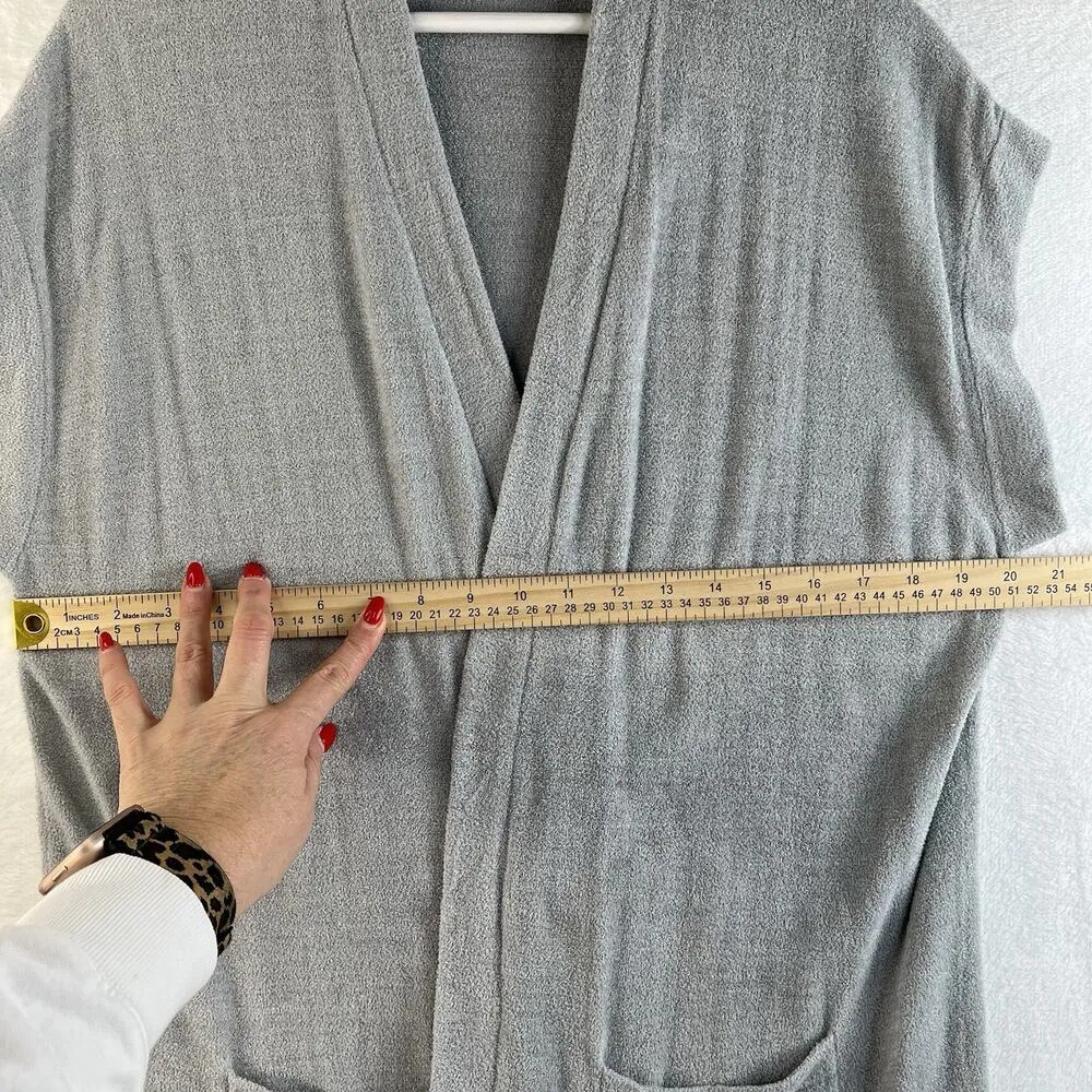 Barefoot Dreams Medium M Cozychic Ultra Lite Sleeveless Long Cardigan Sweater - Image 10