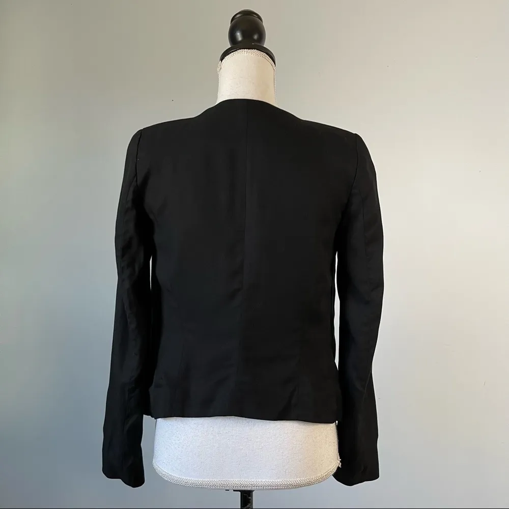 H&M | Black Open Style Blazer Sz 2 - Image 4
