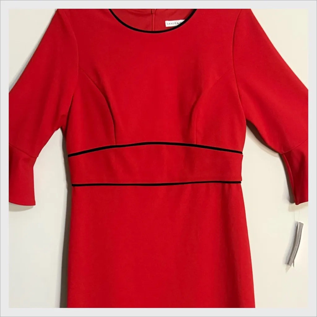 🏷️♥️NWT Sanda Darren Sheath Dress w Three-Quarter Length Sleeves Size 8 - Image 6