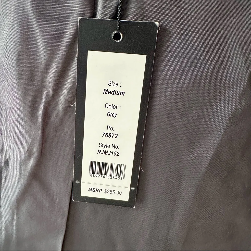 Romeo & Juliet Couture Black Pinstripe Blazer with Embellishments Elegant Goth - Image 12