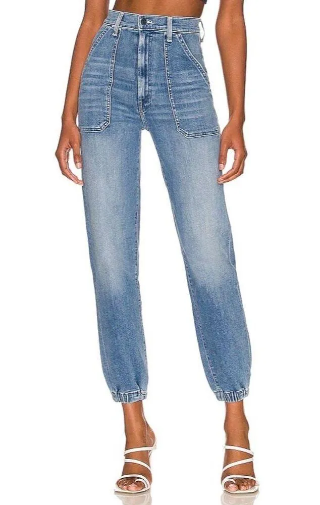 Mother Wrapper Patch Springy Ankle Jean Blue Size 27 - Image 8