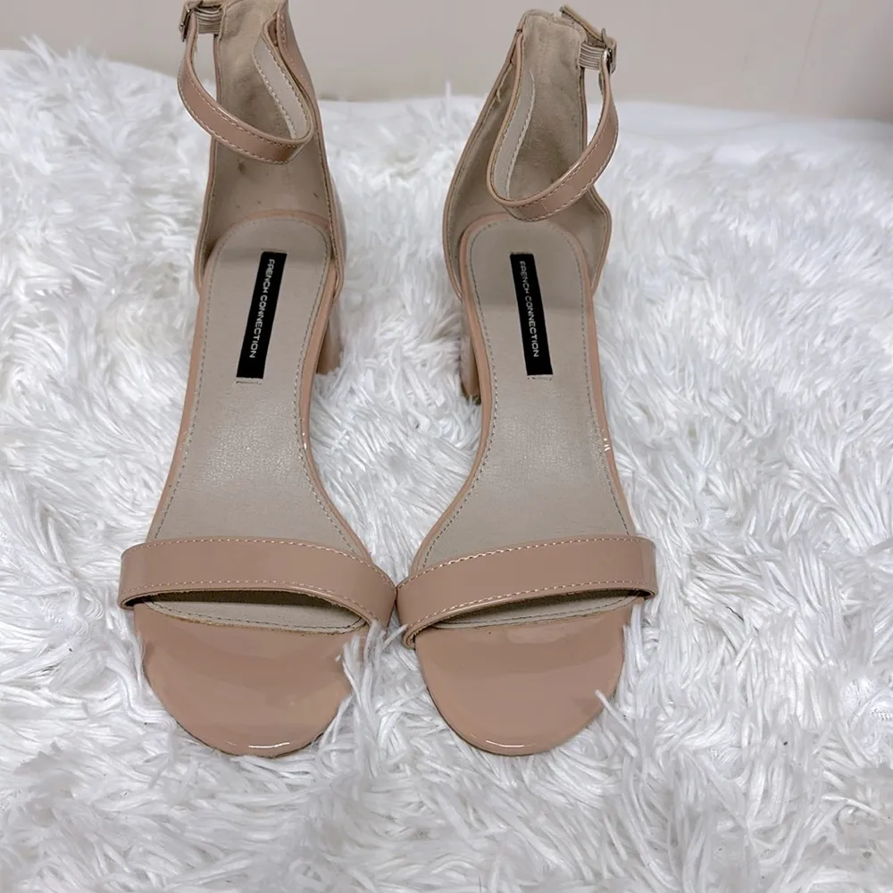 French Connection  Ankle Strap Dress Sandals Heels Shoe 7.5 EURO 37.5 - Image 2