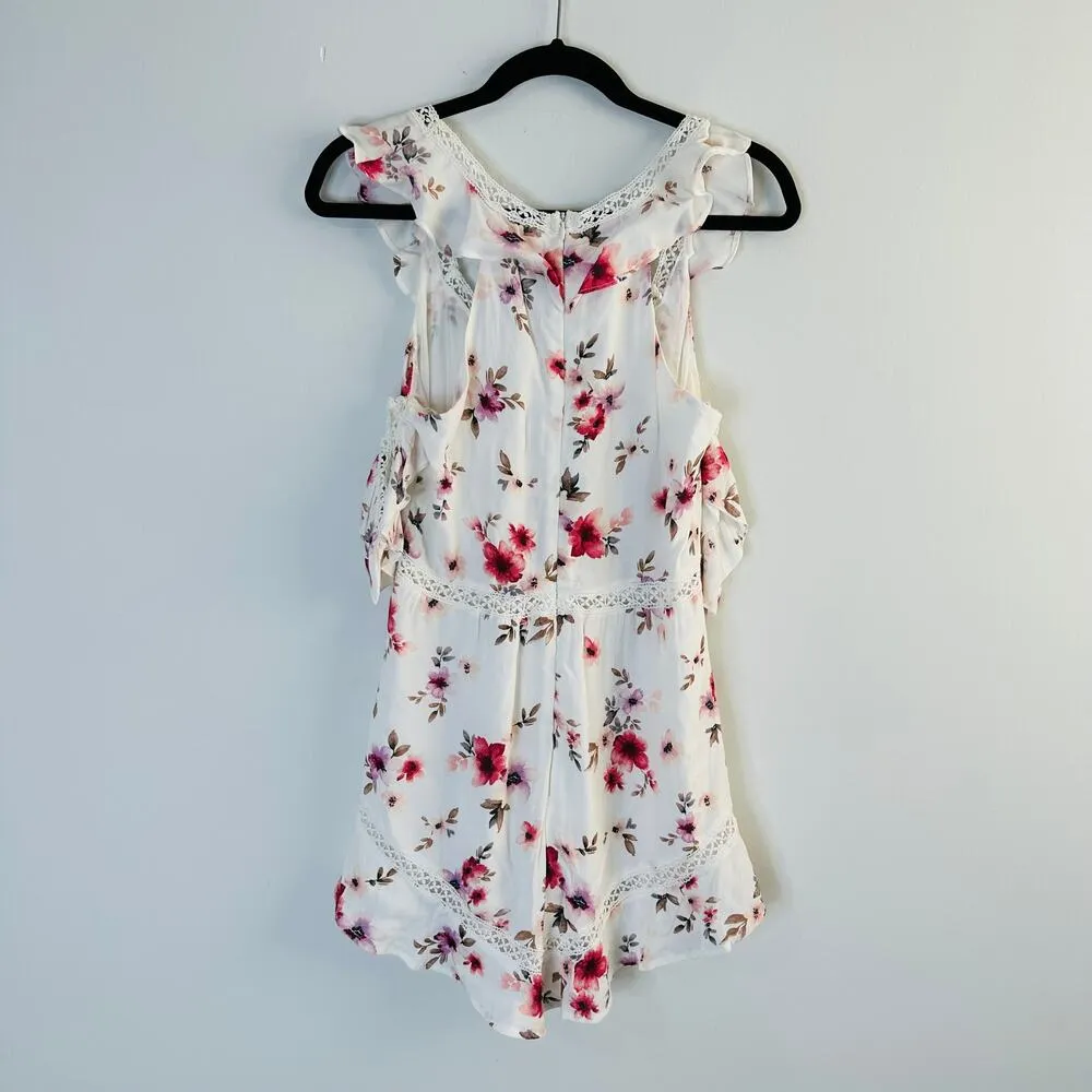 Foxiedox Ella Lace Cold Shoulder Romper Playsuit Size XS - Image 5