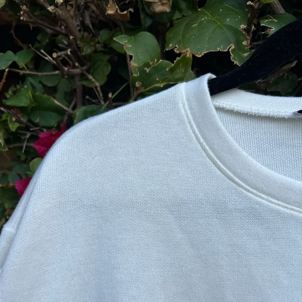 Zara White Oversized Long Sleeve Top Size Small - Image 4