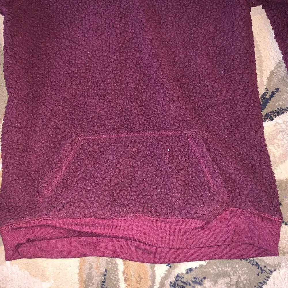 Sherpa pull over quarter zip S Red - Image 3