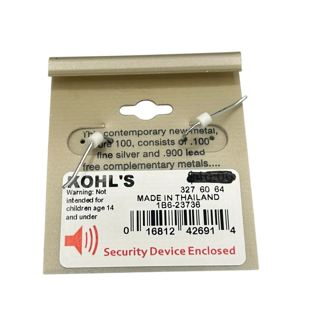 DANECRAFT EARRINGS PURE 100 SILVER DROP DANGLE LEAF LIGHTWEIGHT NEW WITH TAGS - Image 3