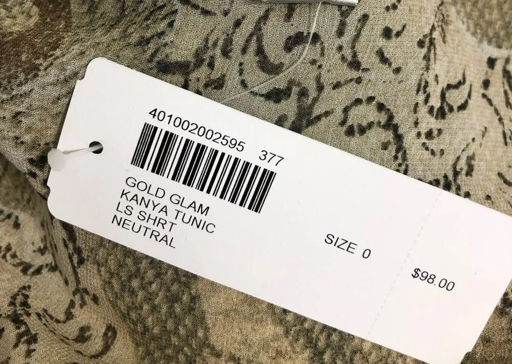 Chico’s Kanya Embellished Semi Sheer Tunic Top Small NWT - Image 7