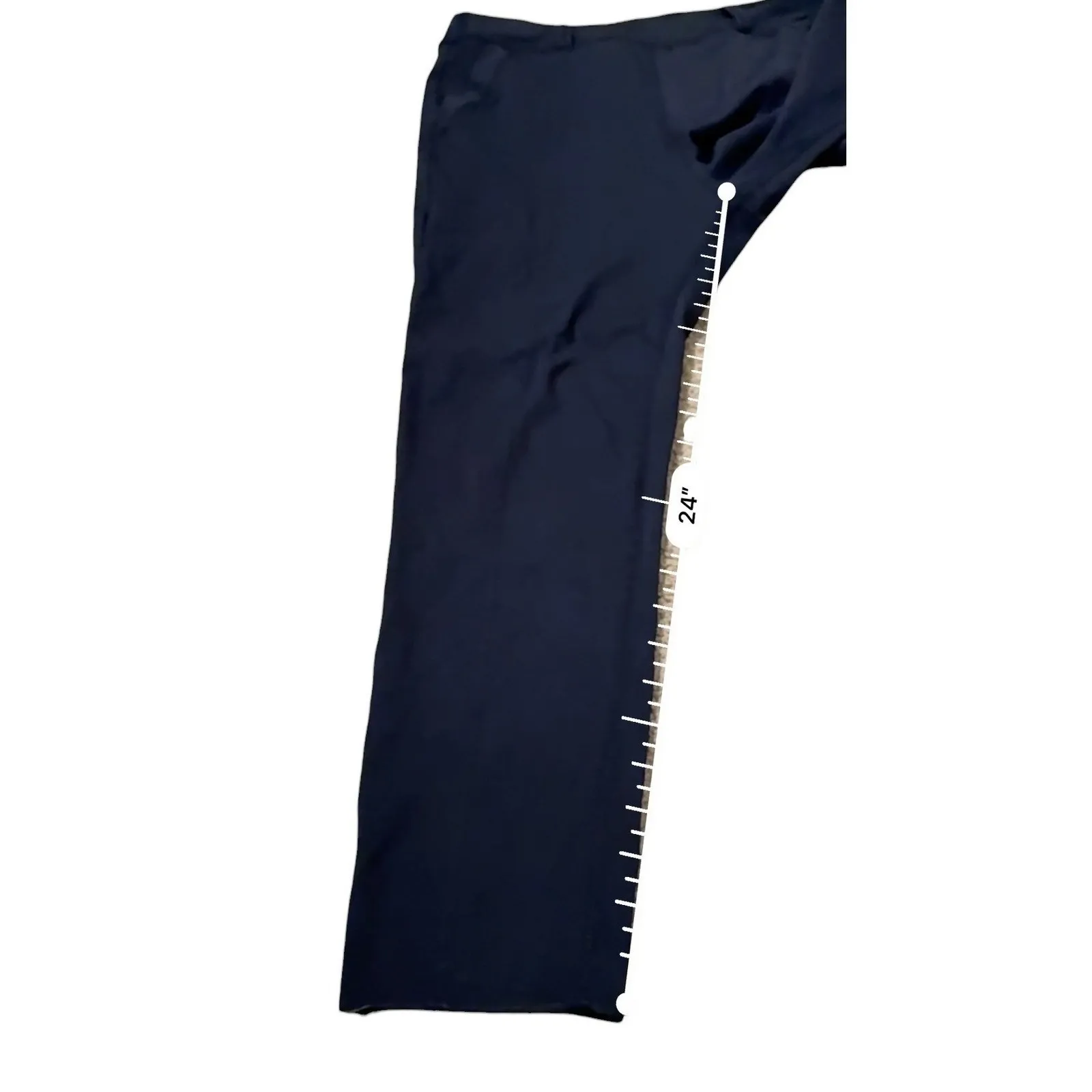 Frank & Eileen Murphy Cropped Trouser Pants Size Medium Black Stretch Slim Fit - Image 9